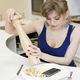 Illustration for article titled Strange Busty Russian Lady, Why in the Hell Are You Cooking Your Galaxy Nexus?